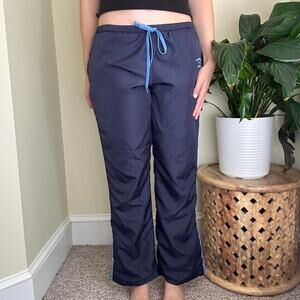 Weathervane Y2k blue stretchy striped lined track pants size medium